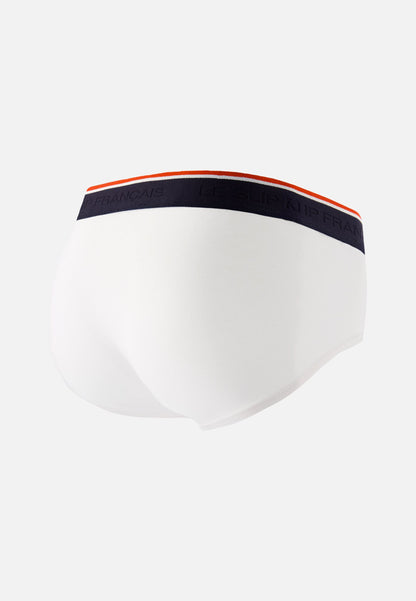 Slip blanc en coton avec cocarde - Terrible Blanc