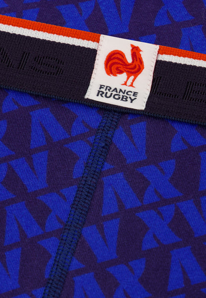 Slip bleu marine à motif XV en coton - Terrible XV Marine