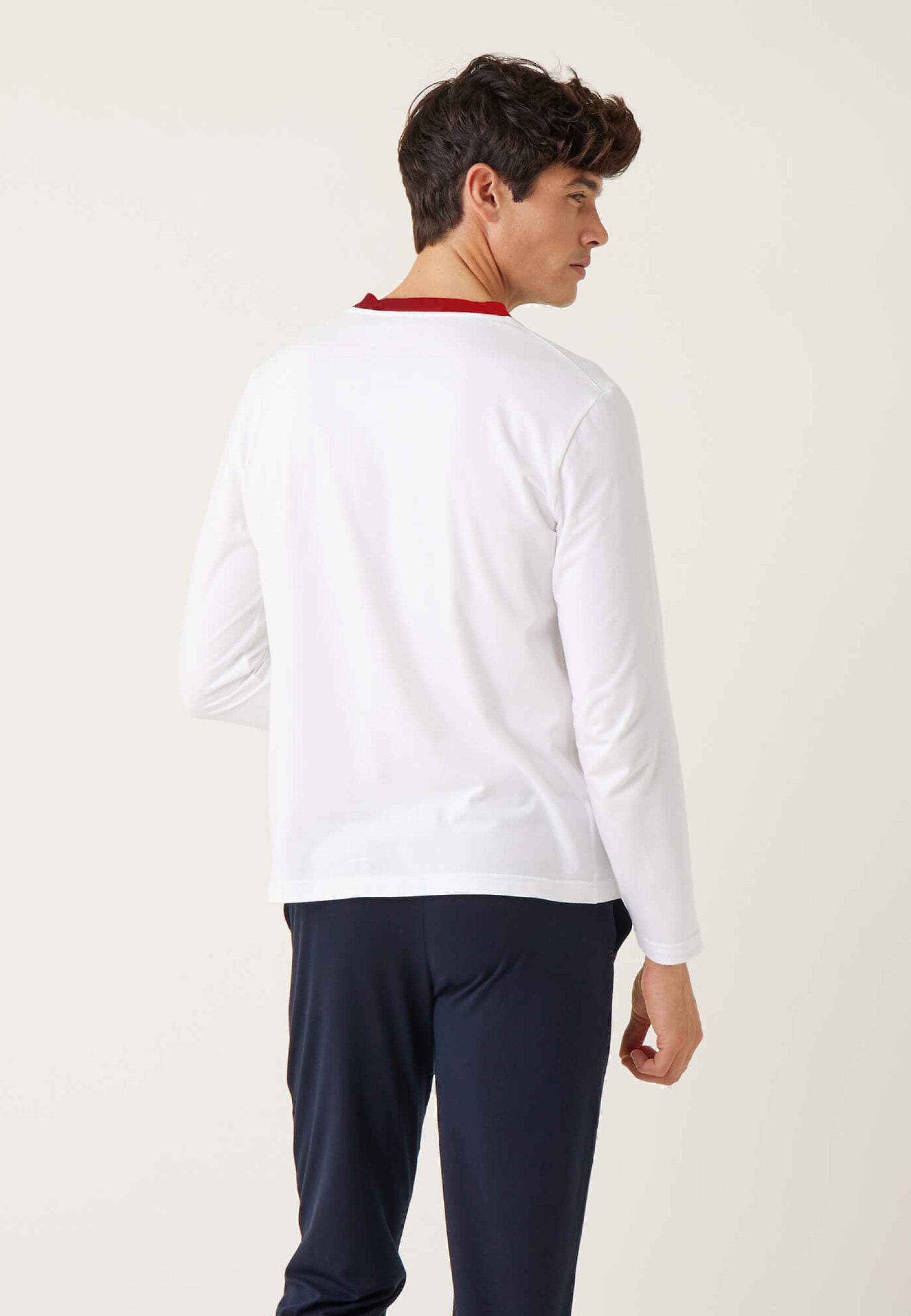 T-shirt manches longues en coton - Jeannot Blanc Equipe de France