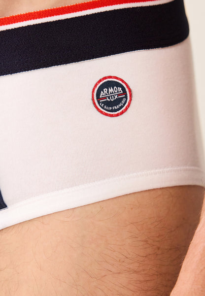 Slip en coton LSF x Armor Lux - Ile Vierge Blanc
