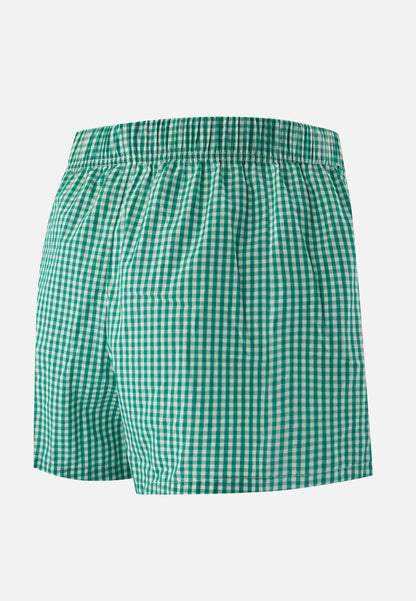 Caleçon à carreaux vert en coton - Jacques Carreaux Vichy Mint Green
