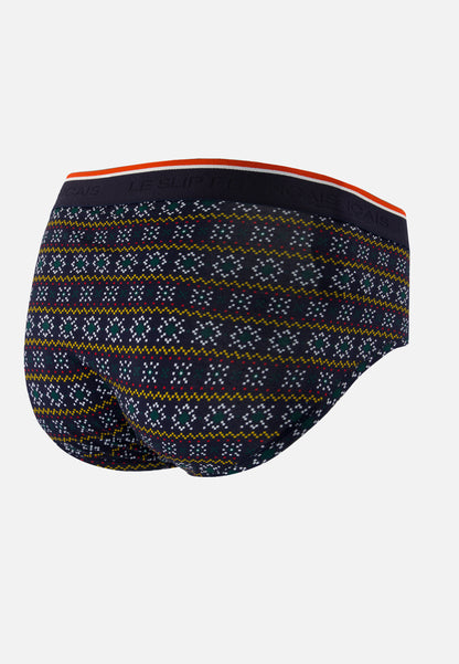 Slip imprimé flocon vert sapin en coton - Terrible Flocon Vert Sapin