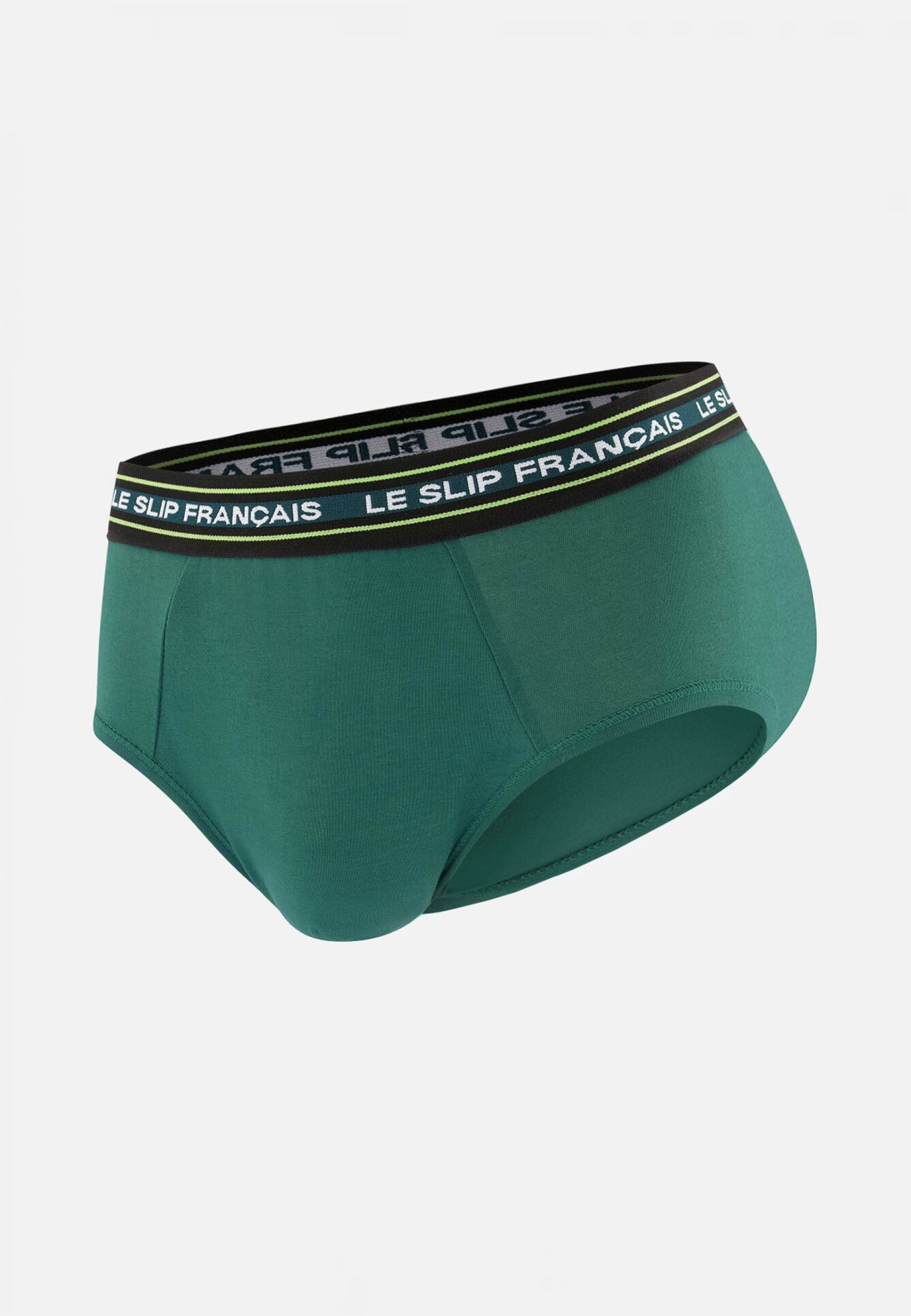 Slip vert en coton - Intrépide Vert Forêt
