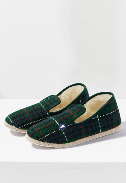 Charentaises Green Tartan