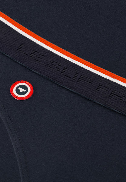 Lot de 3 strings homme bleu marine en coton - Loïc Marine