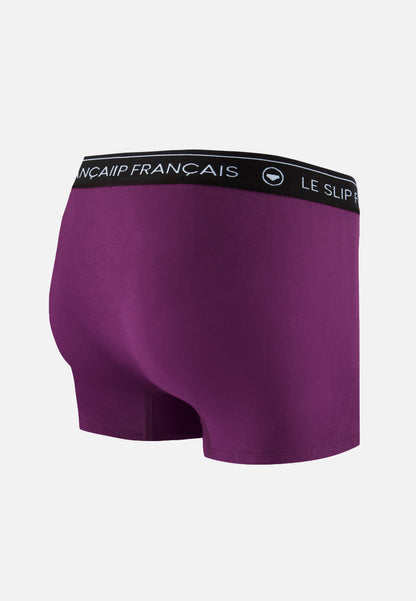 Plum cotton boxer shorts - Redoutable Prune