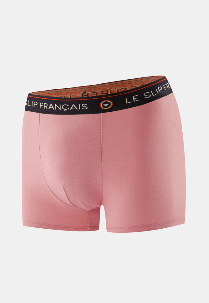le slip français Boxer en coton Redoutable Rose Des Bois