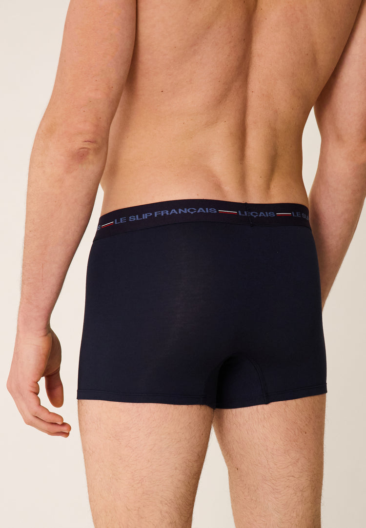 Boxer en viscose - Téméraire - Marine LSF - Le Slip Français - 3