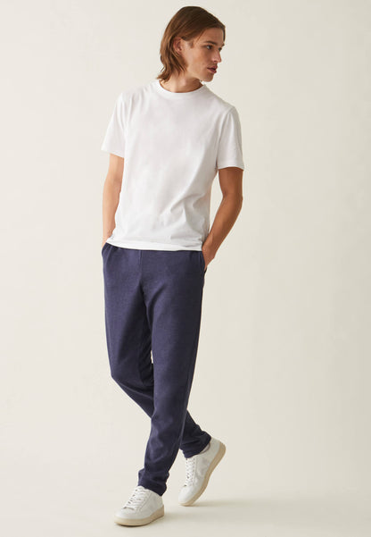 T-shirt col rond en coton - Jean Blanc