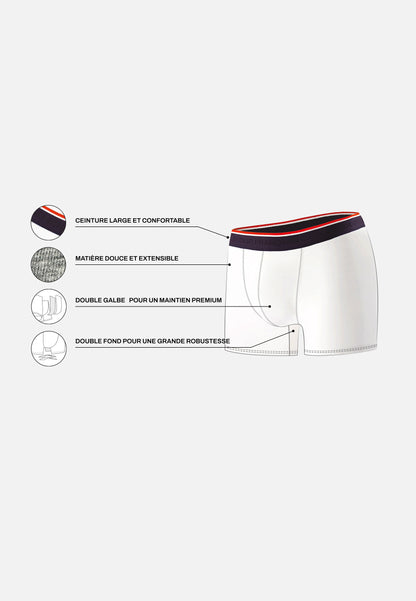 Cotton boxer shorts - Marius Marine XV France