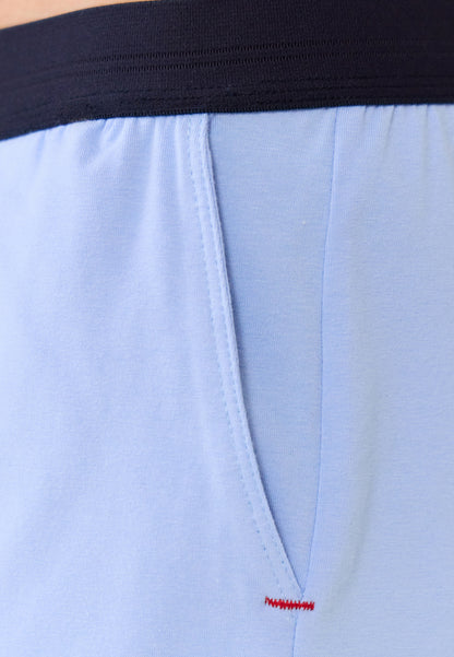 Ensemble de pyjama t-shirt et short en coton - Ensemble Pyjama Yvan Bleu ciel