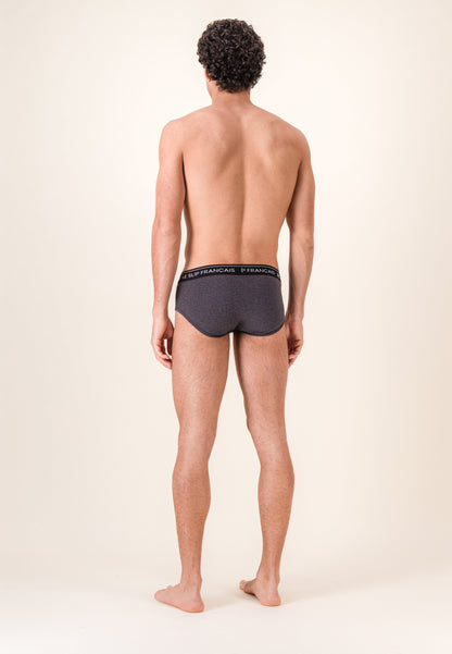 Slip gris en coton - Intrépide Gris Anthracite