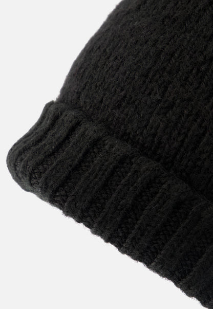 Bonnet en laine et acrylique - Bonnet noir