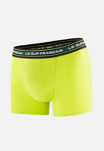 Boxer jaune en coton - Redoutable Jaune Anis