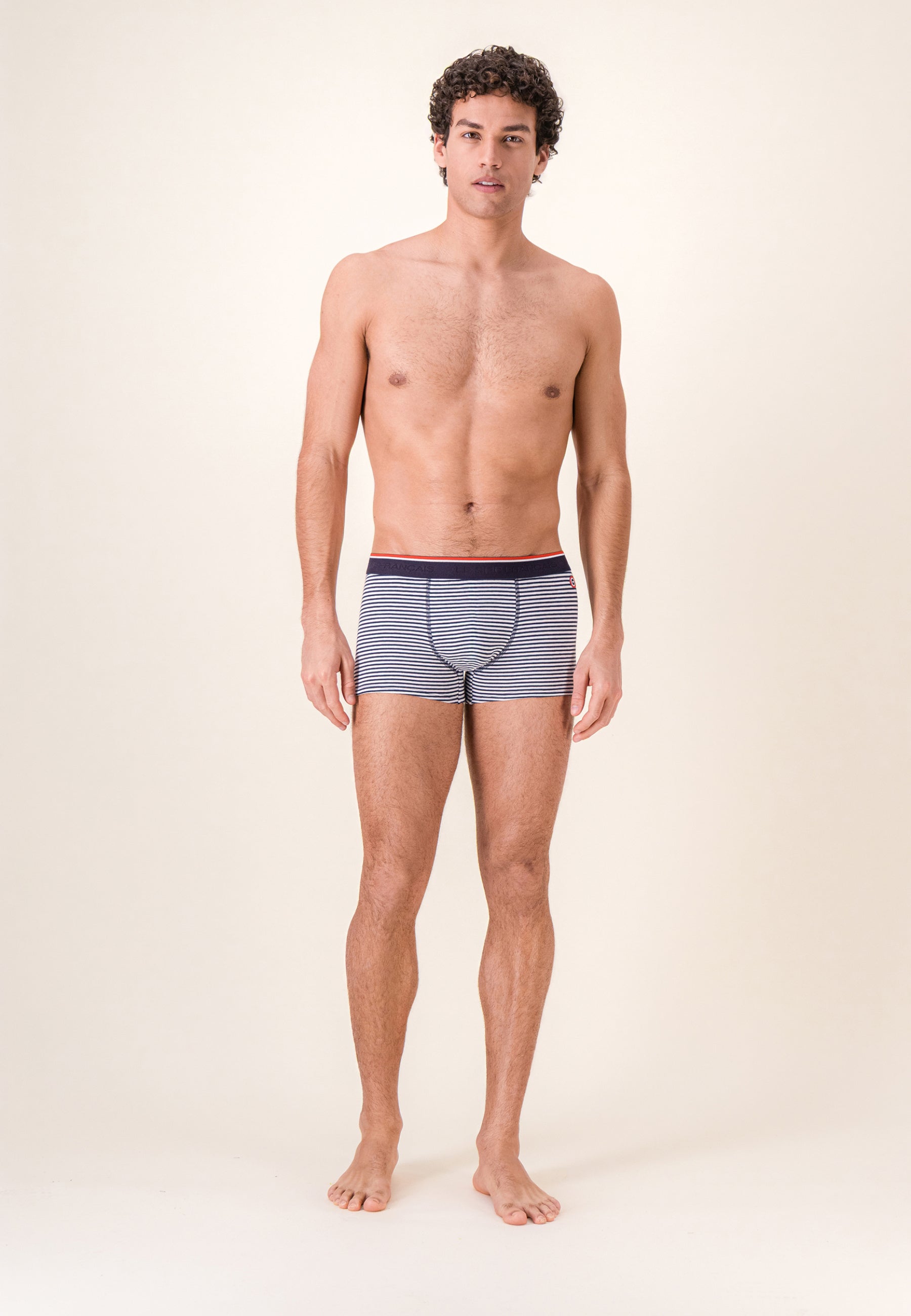 Boxer marinière bleu en coton - Marius Mariniere  Bleu
