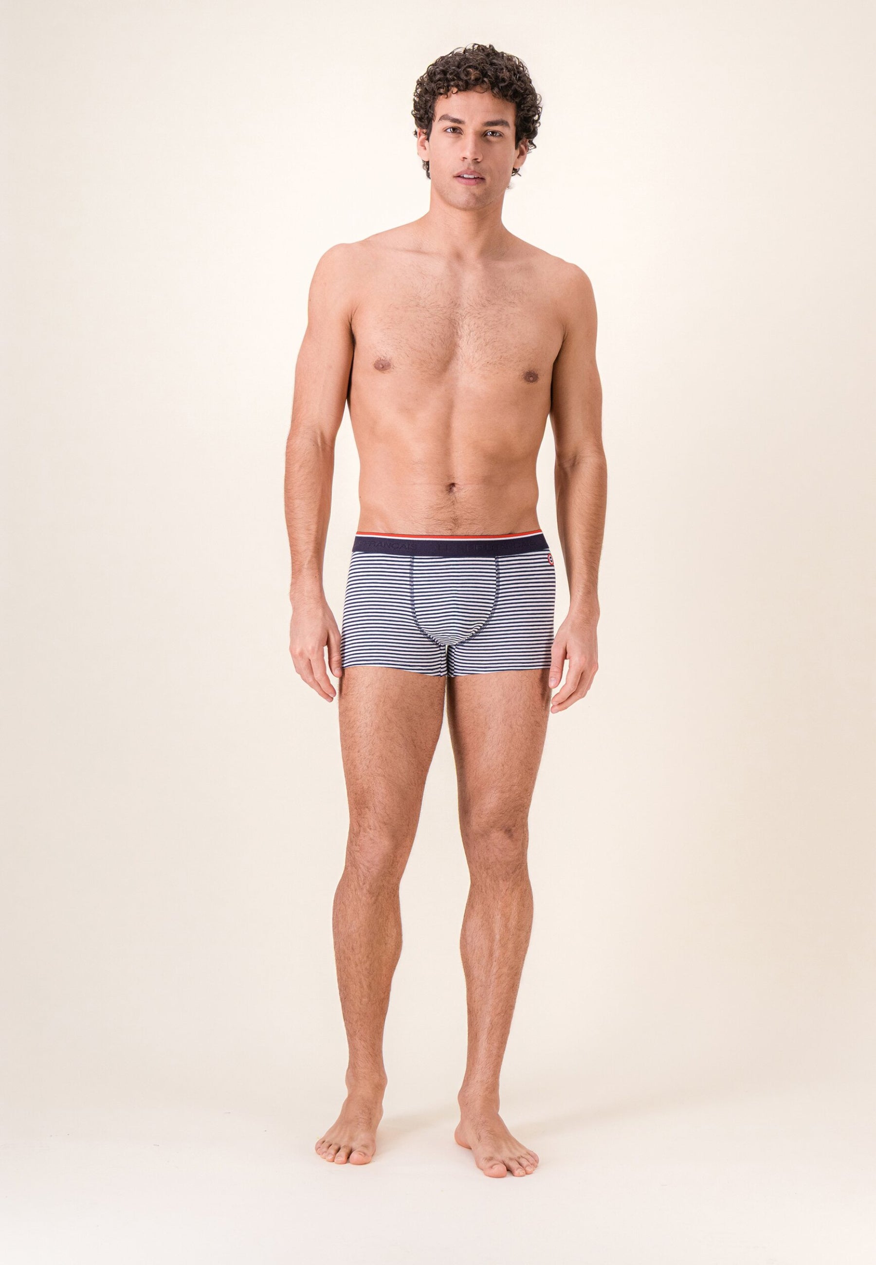 Boxer marinière bleu en coton - Marius Mariniere  Bleu