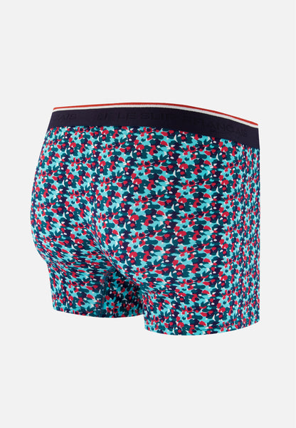 Boxer vert à motif confetti en coton - Marius Confetti Vert D'Eau