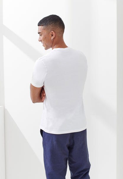 T-shirt mixte col rond - Jean