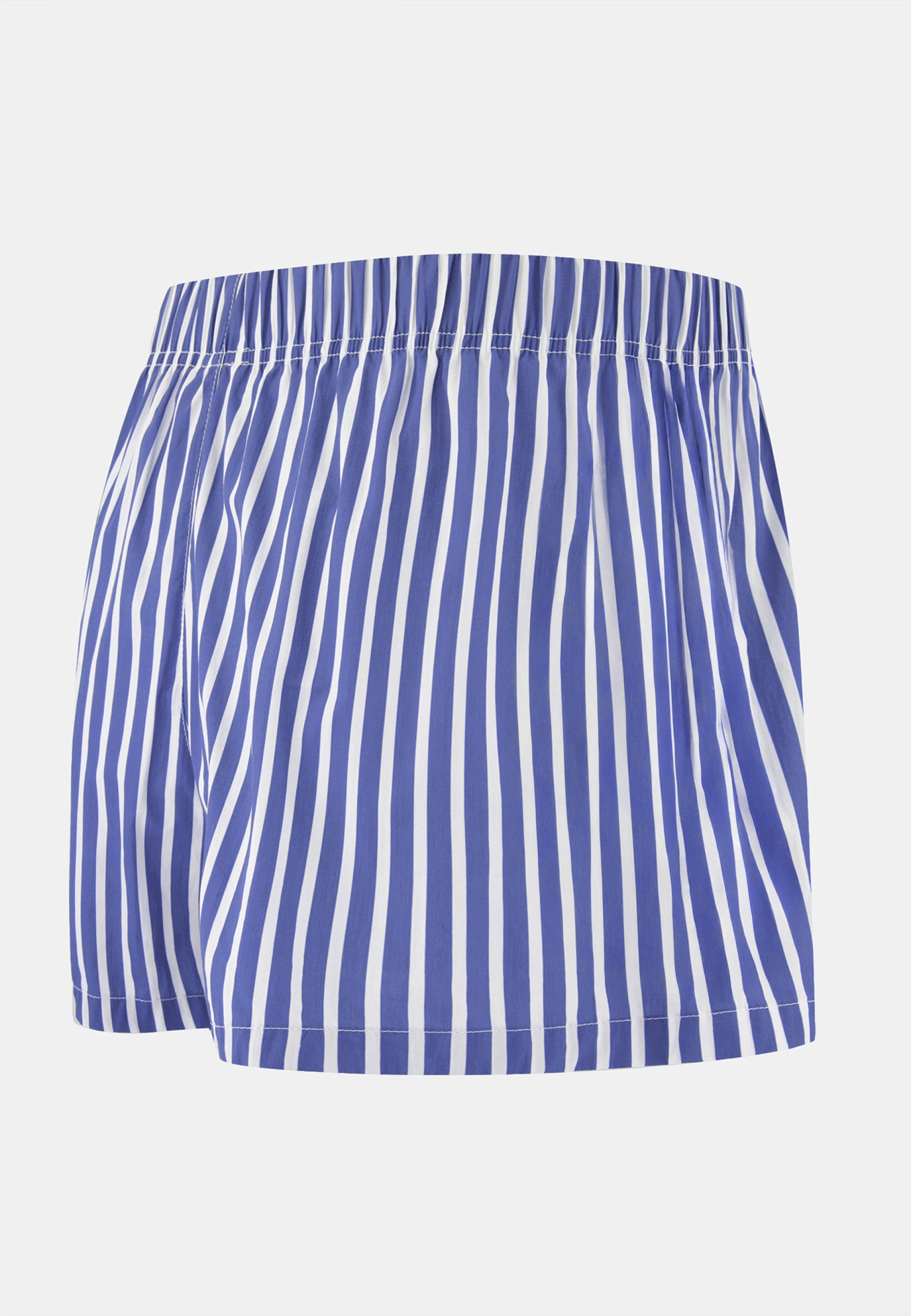 Blue striped cotton boxer shorts - Jacques Sens Nautical Blue
