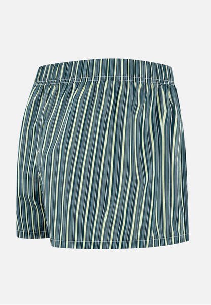 Caleçon à motif rayure matelas jaune anis en coton - Jacques Rayure Matelas Jaune Anis