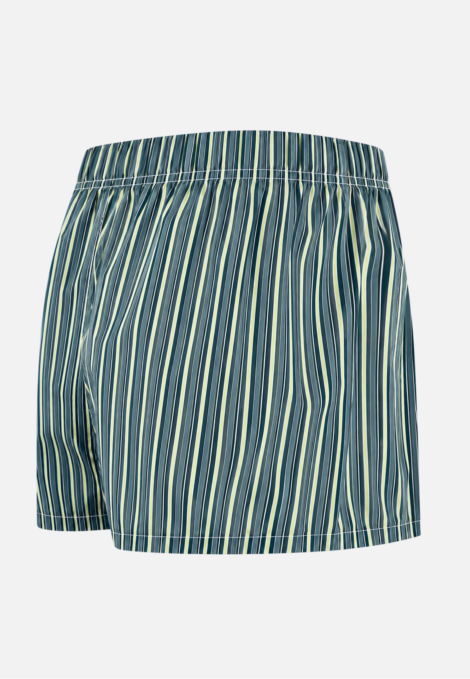 Caleçon à motif rayure matelas jaune anis en coton - Jacques Rayure Matelas Jaune Anis