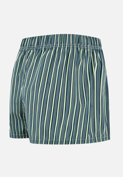 Caleçon à motif rayure matelas jaune anis en coton - Jacques Rayure Matelas Jaune Anis