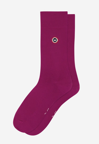 Chaussettes mi-hautes unies fuchsia - Robuste Fuchsia