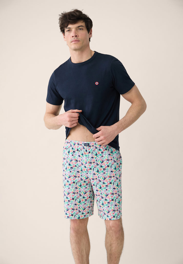 Ensemble Christiano Little Jungle Viola Marine - Le Slip Français - 4