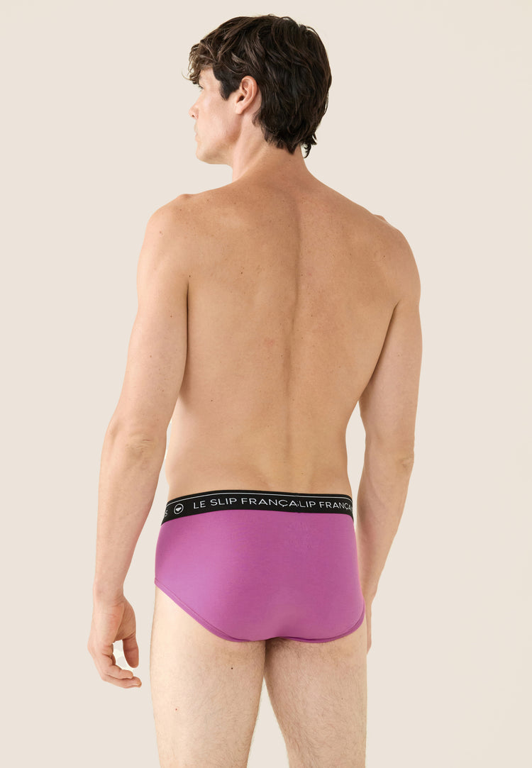Lot de 3 slips en coton - Slips Fuchsia Noir Fléchette Fuchsia - Le Slip Français - 7
