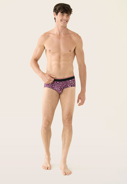 Lot de 2 slips en coton - Slips Prune Hibiscus Prune