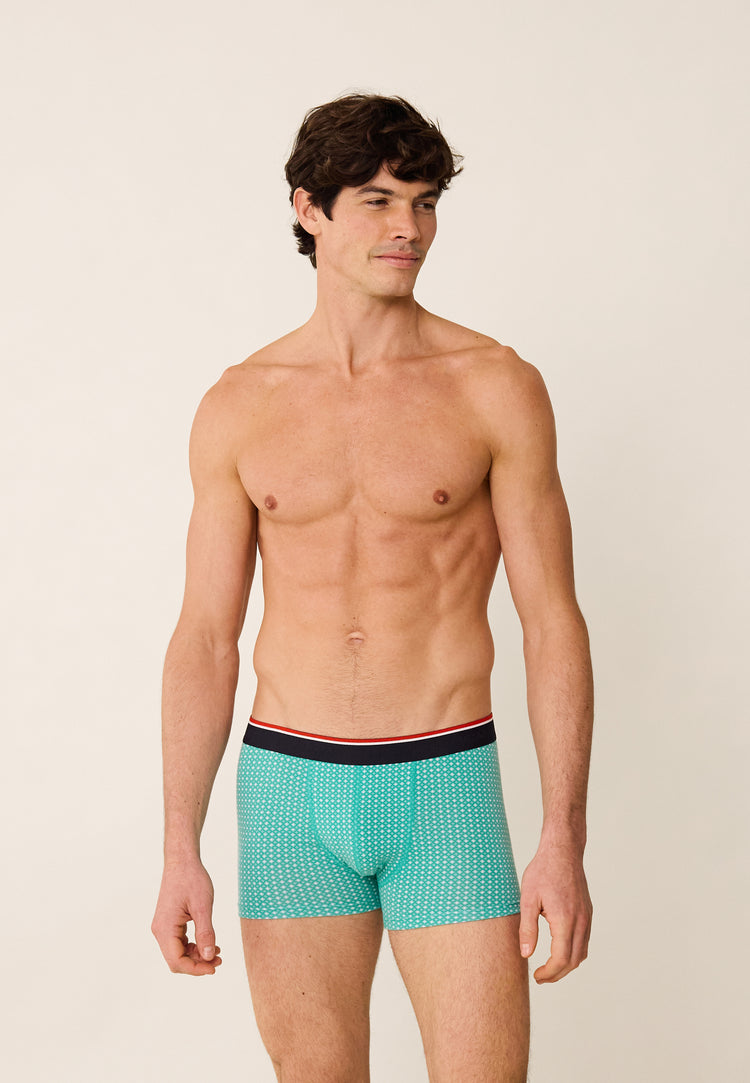 Pack Semainier Boxer Redoutable Neon Pink Marine Gris Chiné Blanc Mint Marius Little Jungle Viola Caviar Lagon - Le Slip Français - 7