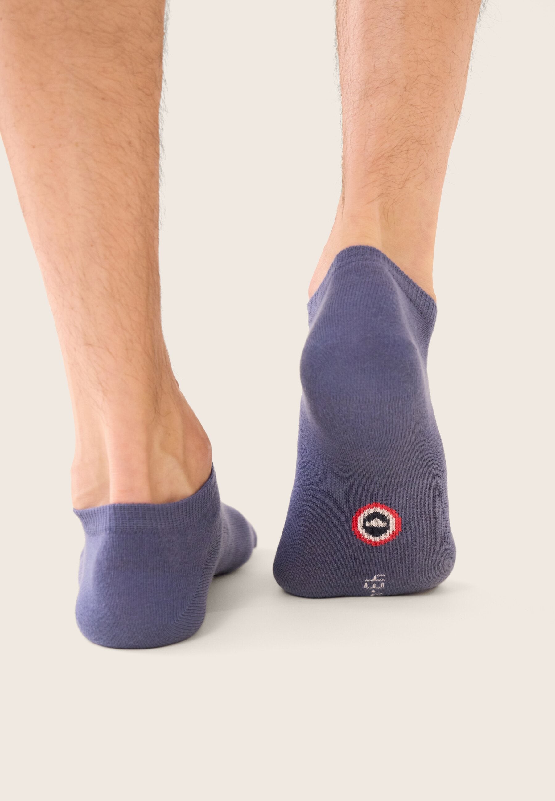 Lot de 7 socquettes en coton - Chaussettes Noir Blanc Acier