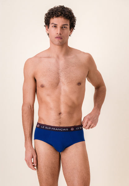 Lot de 2 slips en coton - Slips Coq Marine Indigo