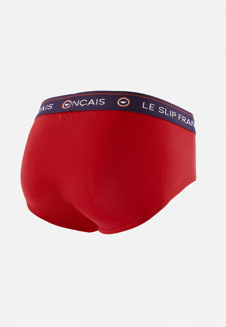 Slip en coton - Intrepide Rouge Cerise Buche De Noel - Le Slip Français - 10
