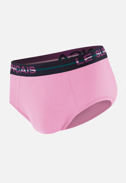 Slip rose en coton - Intrépide Rose Pétillant