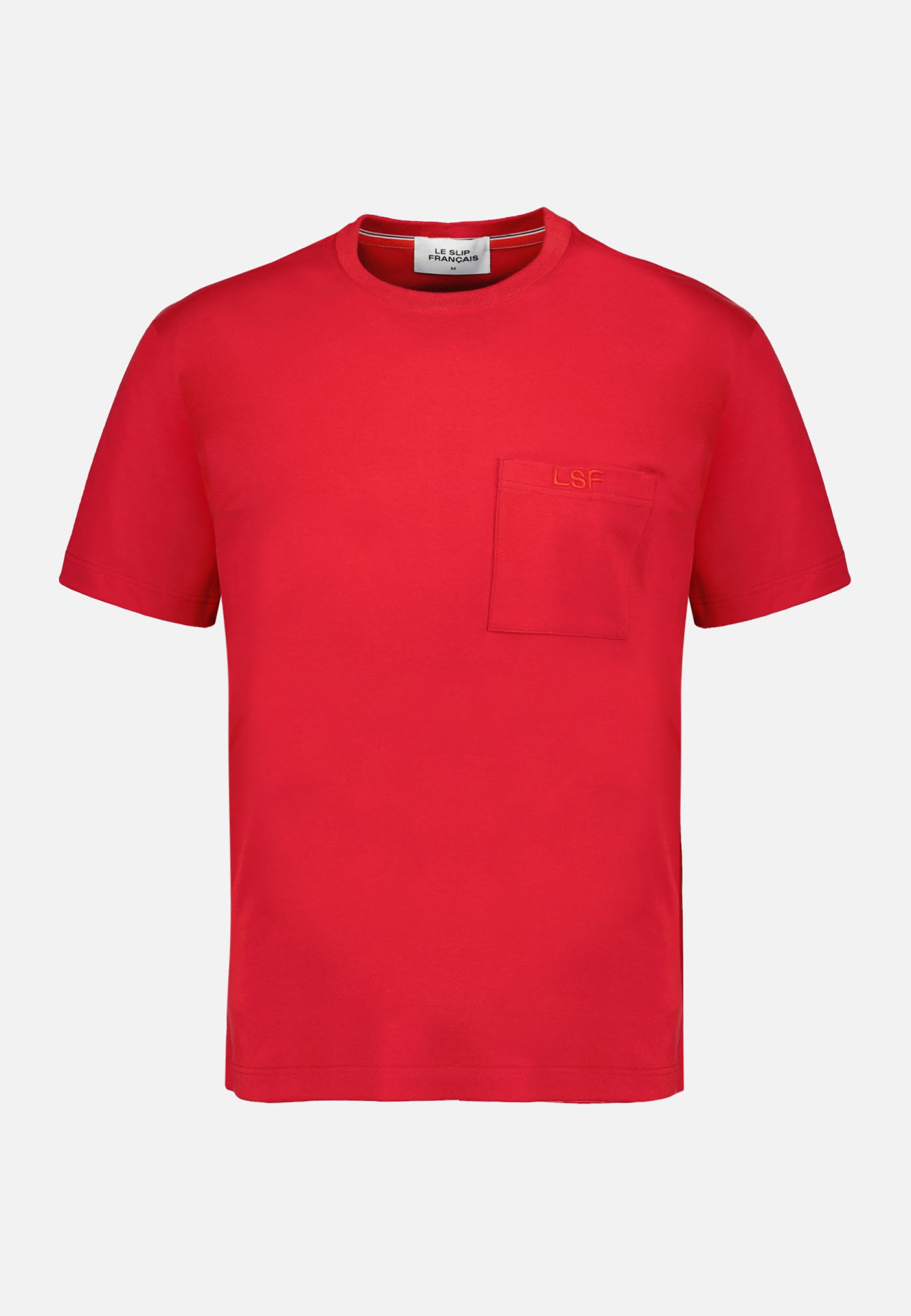 Le slip Francais フランス製 T-SHIRT HOMME EN COTON T-shirt en coton - Sasha Rouge Cerise - Sasha Rouge Cerise