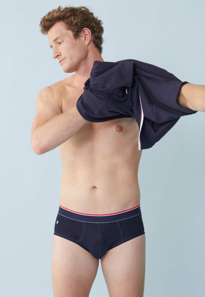 Slip à poche en coton - Gontran Marine