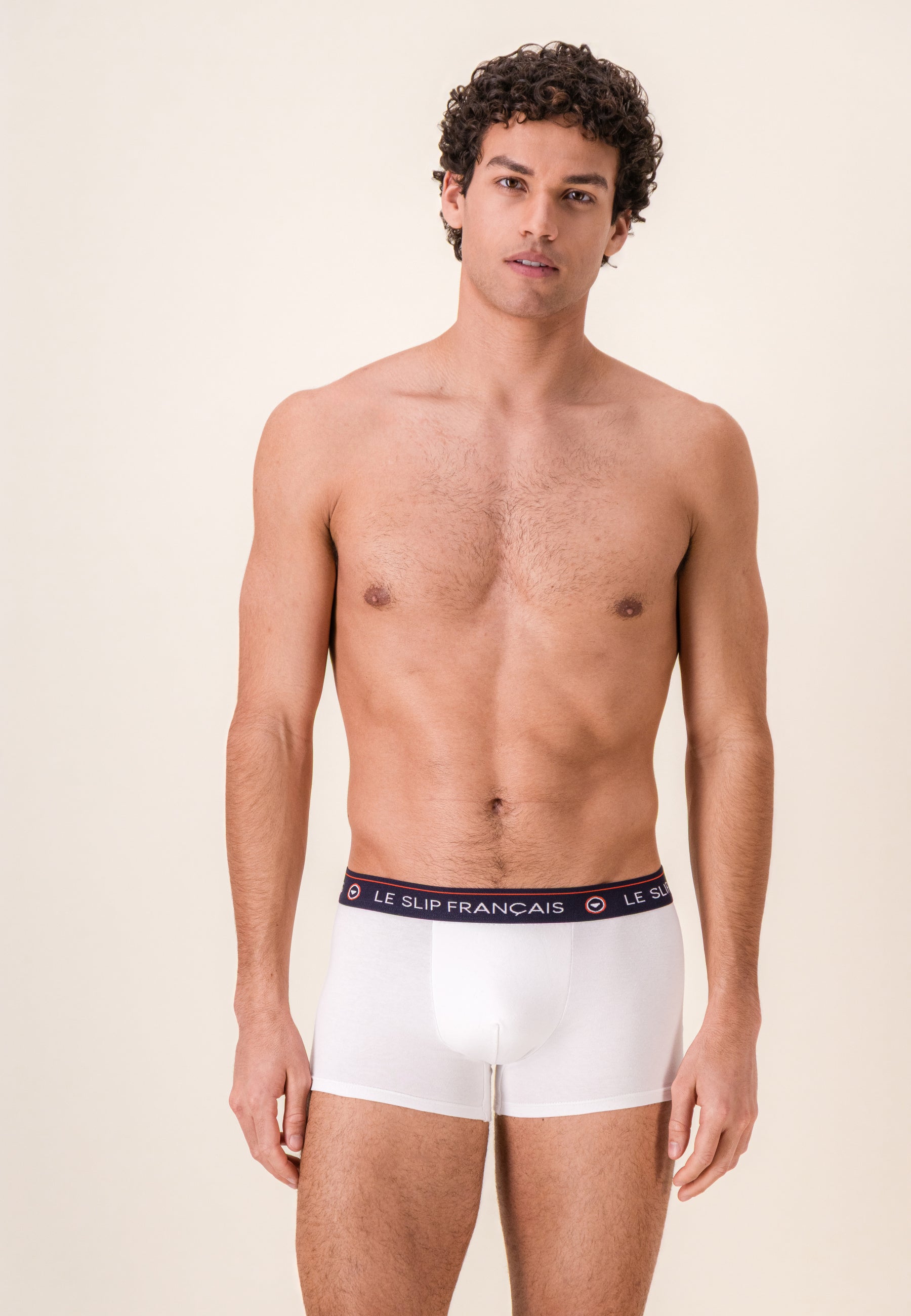 Lot de 10 boxers en coton - Boxers Marine Brique Acier Indigo Bleu Ciel Blanc Bleu Jean Marine Blanc Gris Chiné