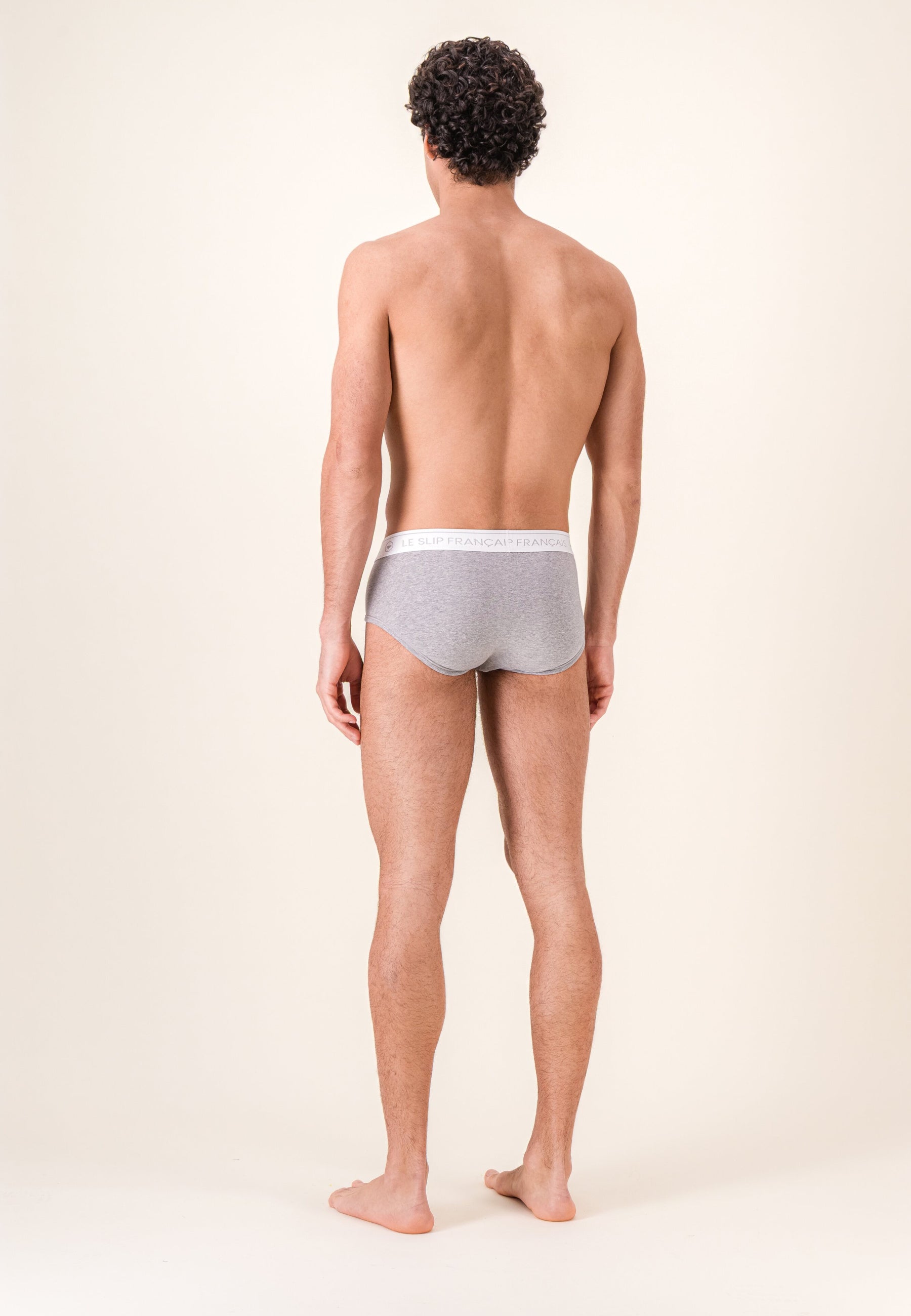 Slip gris en coton - Intrépide Gris Chiné
