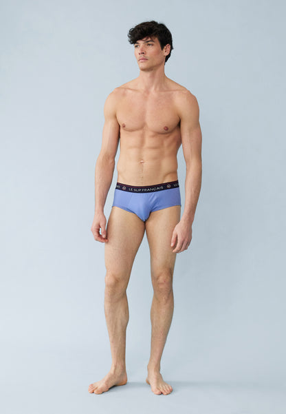 Slip bleu en coton - Intrépide Bleu