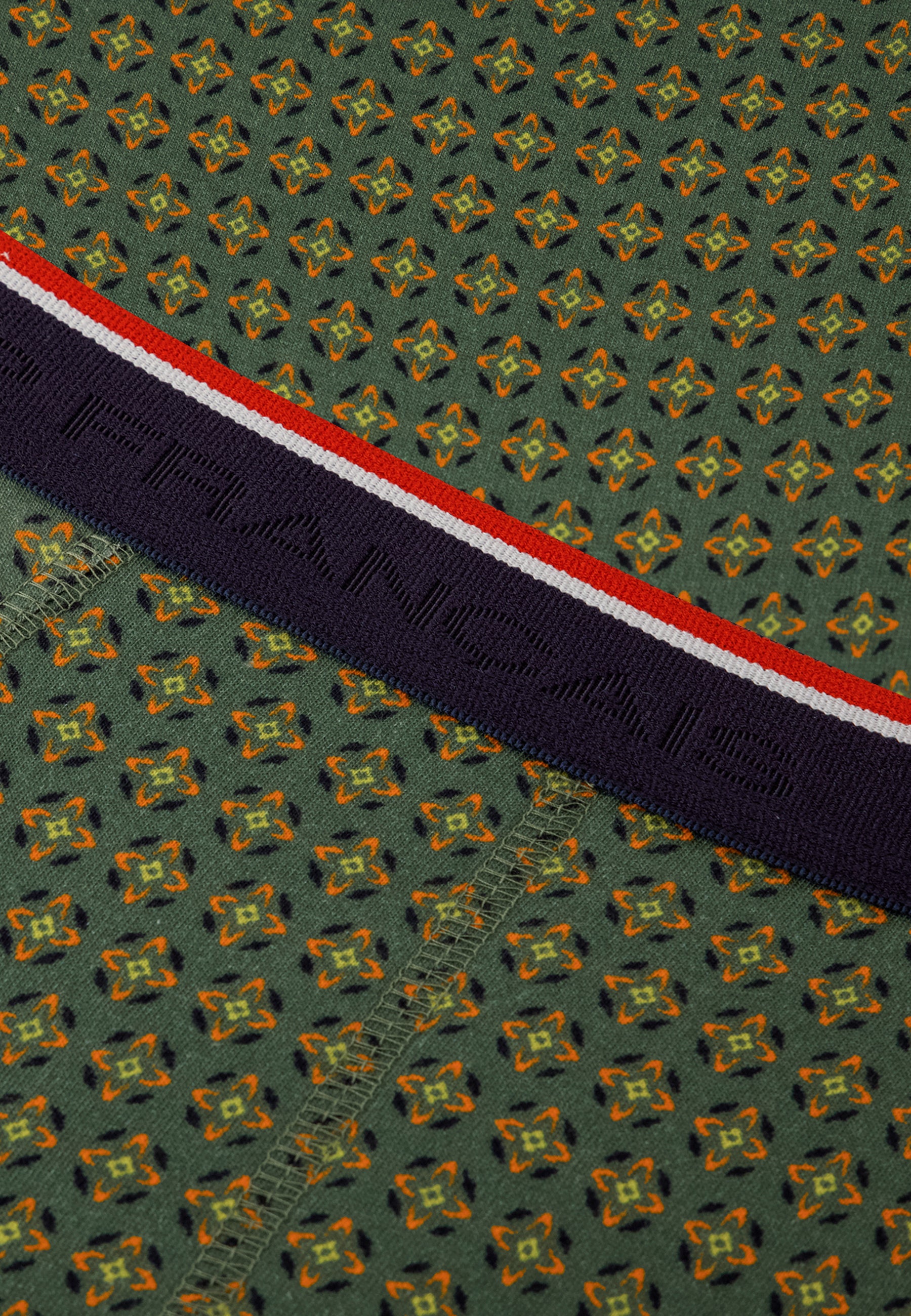 Green cotton briefs with ornamental pattern - Terrible Veronese Ornament