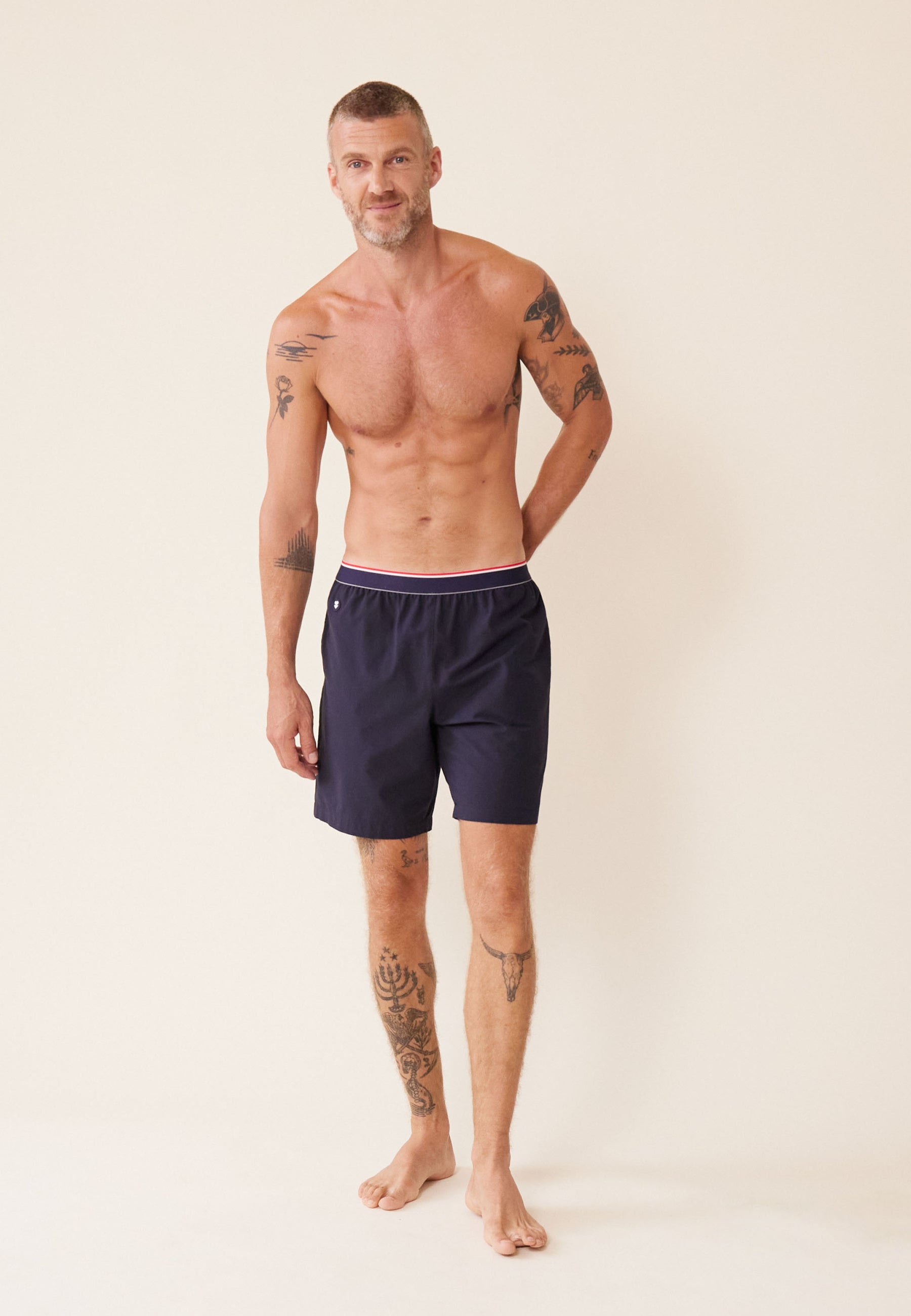 Short de pyjama en coton - Orlando Marine