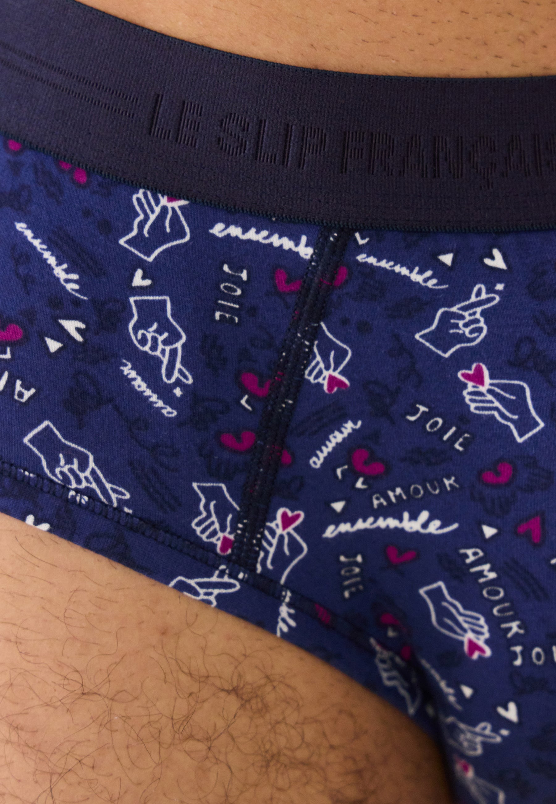 Slip en coton - Terrible Imprimé Gufi Acier Betterave