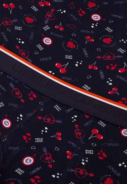 Navy blue cotton cherry briefs - Terrible Cherry Marine