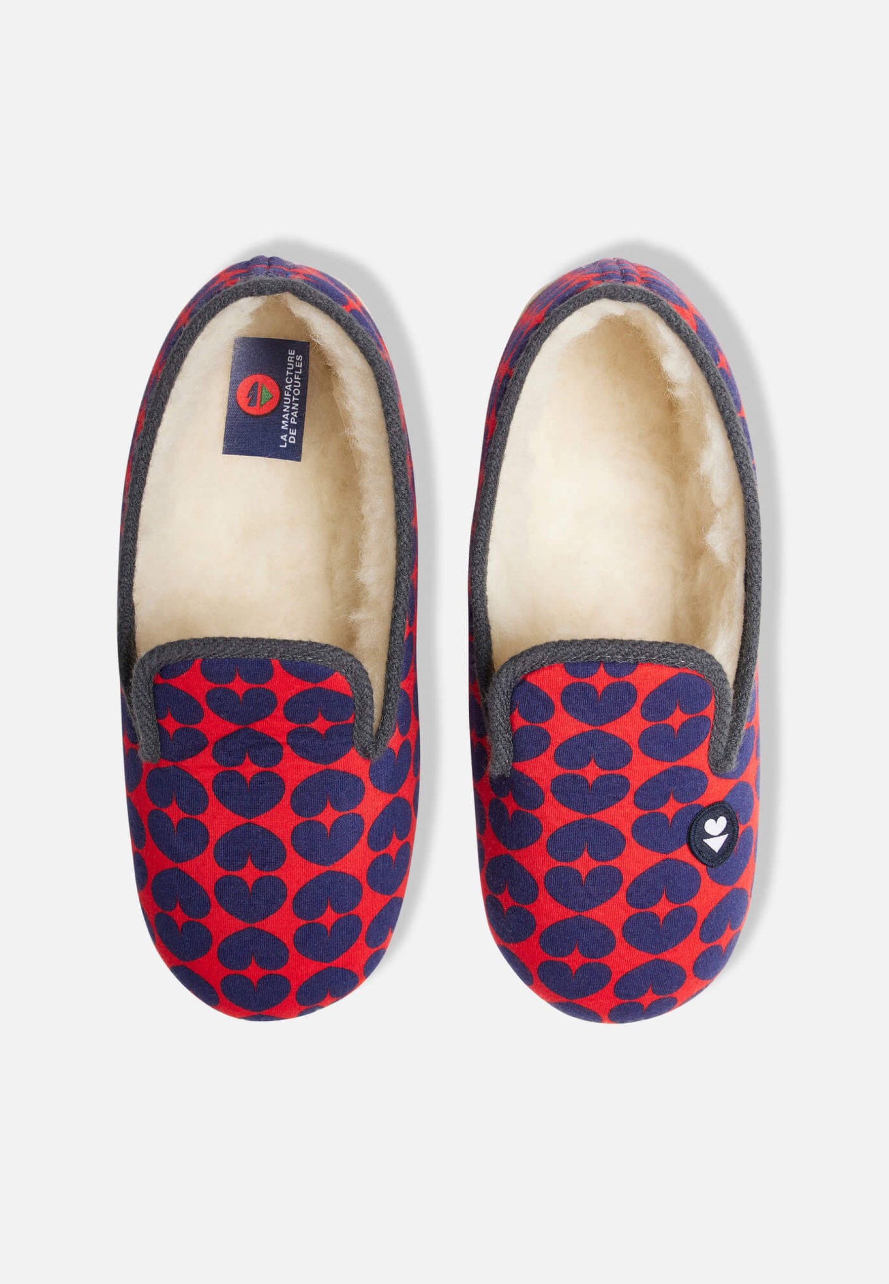 Chaussons d'intérieur en laine - Pantoufles Love