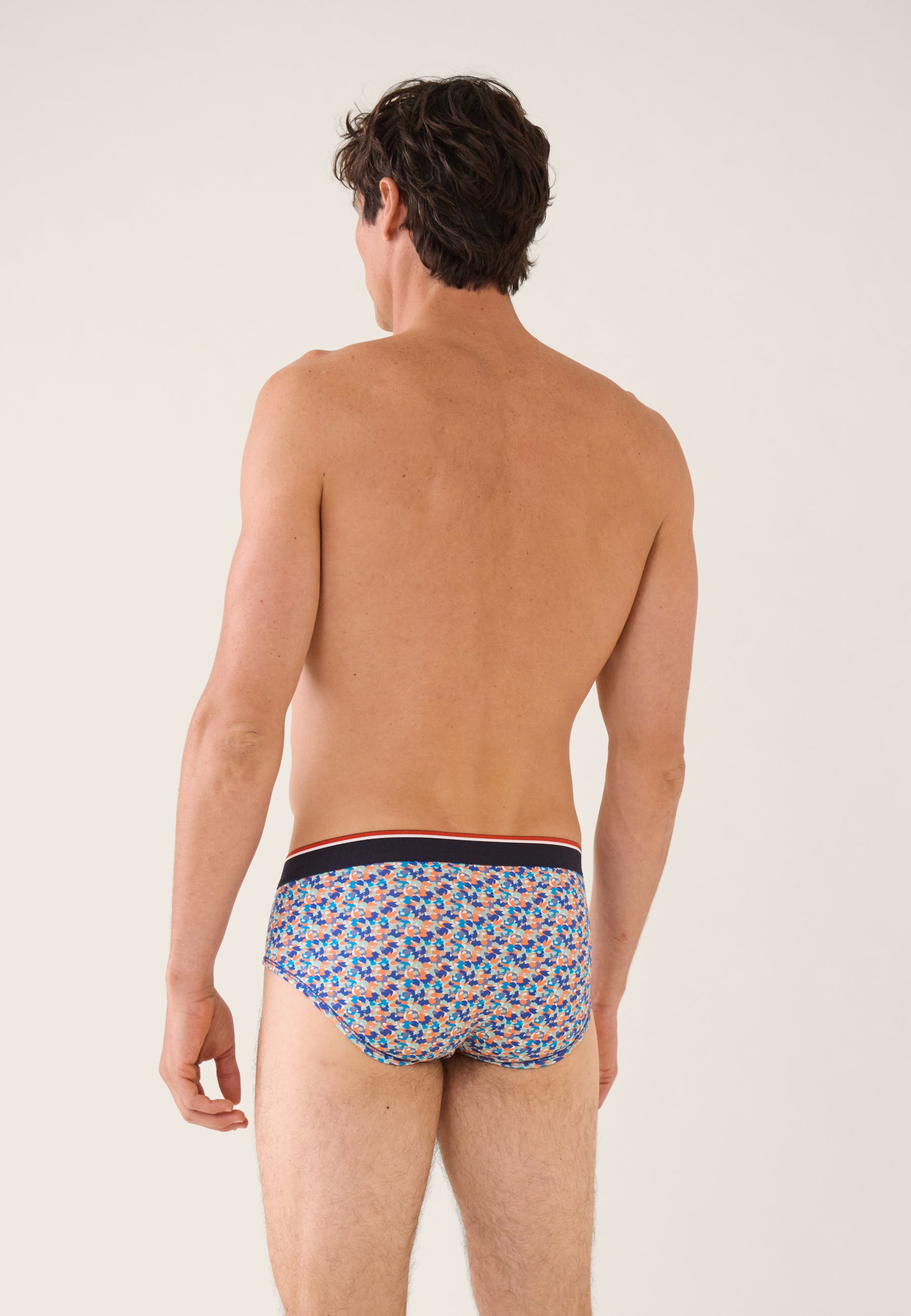 Confetti-patterned blue cotton briefs - Terrible Confetti Nautical Blue