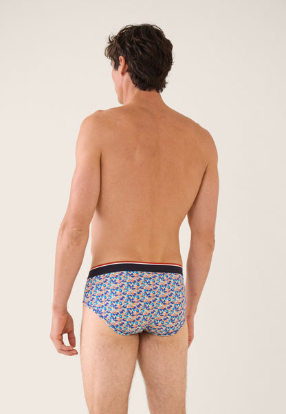Confetti-patterned blue cotton briefs - Terrible Confetti Nautical Blue