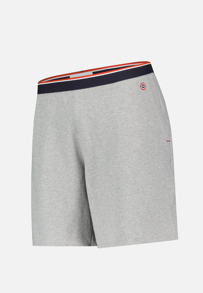 Bas de pyjama court gris en coton - Zouzou Gris Chiné