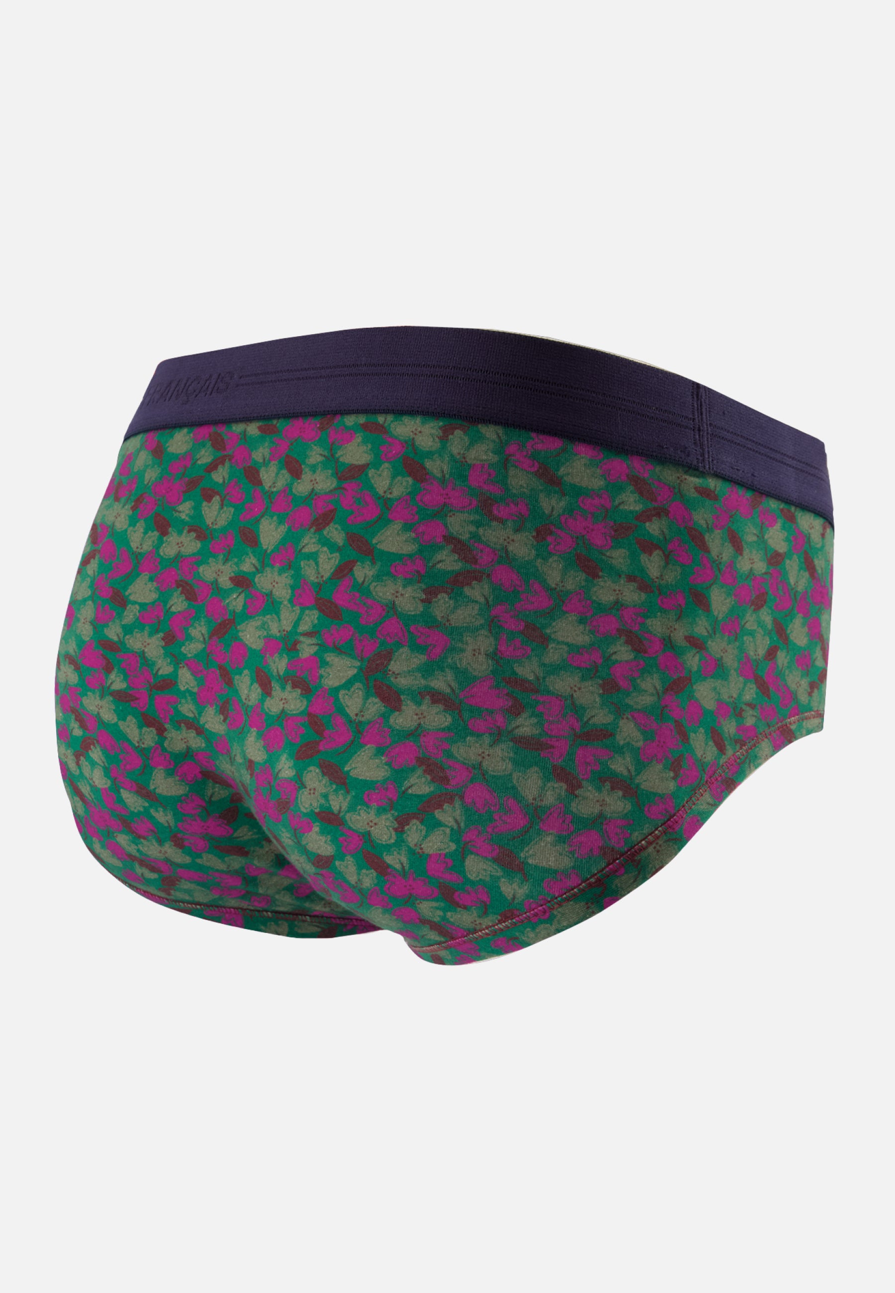 Slip en coton - Terrible Imprimé Poppy Epicea Betterave