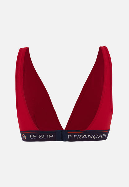 Red cotton wireless triangle bra - Seduisante Rouge Cerise